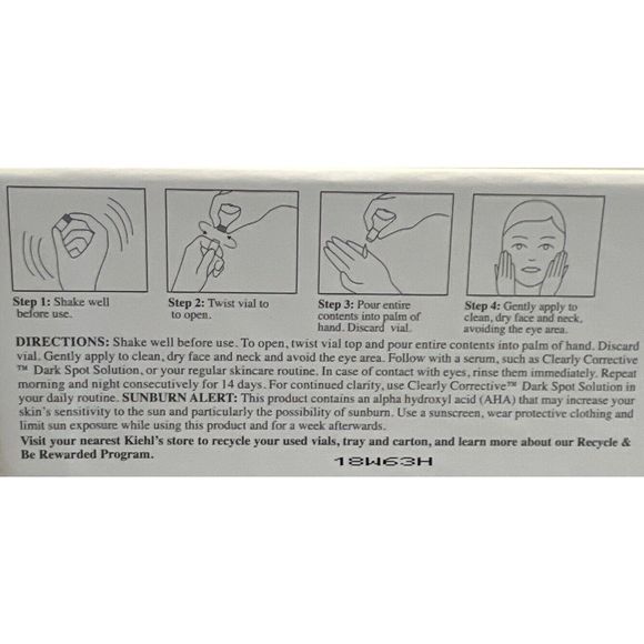 Kiehl's Clearly Corrective Accelerated Clarity Renewing Ampoules 14 Day Program - Picture 4 of 6